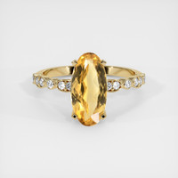 2.92 Ct. Gemstone Ring, 14K Yellow Gold 1