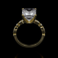 4.74 Ct. Gemstone Ring, 14K Yellow Gold 3
