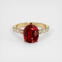 4.17 Ct. Ruby Ring, 14K Yellow Gold 1