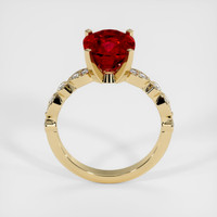 4.17 Ct. Ruby Ring, 14K Yellow Gold 3