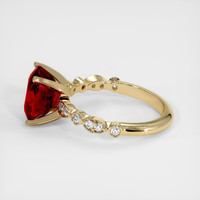 4.17 Ct. Ruby Ring, 14K Yellow Gold 4