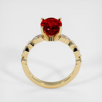 3.07 Ct. Ruby Ring, 14K Yellow Gold 3