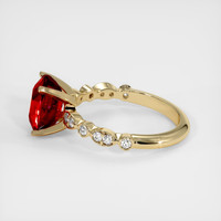 3.07 Ct. Ruby Ring, 14K Yellow Gold 4