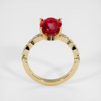 4.09 Ct. Ruby Ring, 14K Yellow Gold 3
