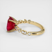 3.17 Ct. Ruby Ring, 14K Yellow Gold 4