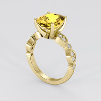 5.10 Ct. Yellow Sapphire Ring, 14K Yellow Gold 2