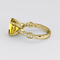 5.10 Ct. Yellow Sapphire Ring, 14K Yellow Gold 4