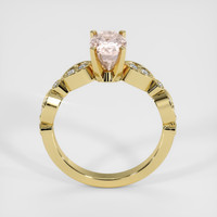 2.32 Ct. Peach Sapphire Ring, 14K Yellow Gold 3