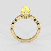 3.96 Ct. Yellow Sapphire Ring, 14K Yellow Gold 3