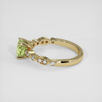 1.68 Ct. Yellowish Green Sapphire Ring, 14K Yellow Gold 4