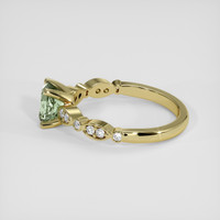 1.12 Ct. Green Sapphire Ring, 14K Yellow Gold 4