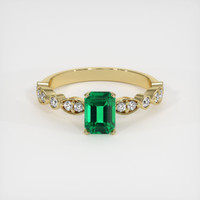 Emerald Ring 0.92 Ct., 18K Yellow Gold Preview