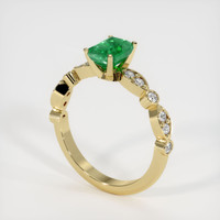 Emerald Ring 0.92 Ct., 18K Yellow Gold Preview