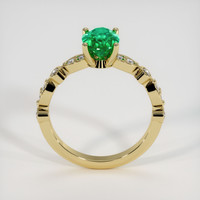 1.09 Ct. Emerald Ring, 18K Yellow Gold 3