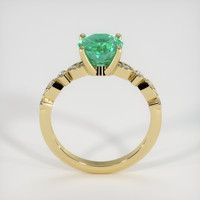 1.50 Ct. Emerald Ring, 18K Yellow Gold 3