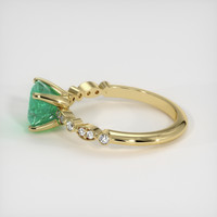 1.50 Ct. Emerald Ring, 18K Yellow Gold 4