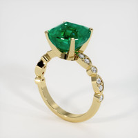 Emerald Ring 4.66 Ct. 18K Yellow Gold Preview