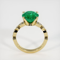 3.36 Ct. Emerald Ring, 18K Yellow Gold 3