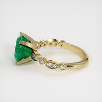 3.36 Ct. Emerald Ring, 18K Yellow Gold 4