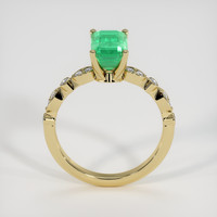 1.64 Ct. Emerald Ring, 18K Yellow Gold 3