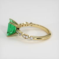 1.64 Ct. Emerald Ring, 18K Yellow Gold 4