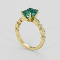 2.38 Ct. Emerald Ring, 18K Yellow Gold 2