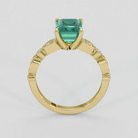 2.38 Ct. Emerald Ring, 18K Yellow Gold 3