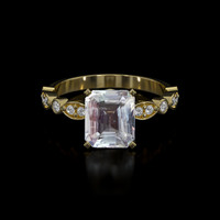 2.00 Ct. Gemstone Ring, 18K Yellow Gold 1