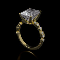 4.74 Ct. Gemstone Ring, 18K Yellow Gold 2