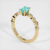 0.75 Ct. Gemstone Ring, 18K Yellow Gold 2