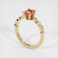 1.17 Ct. Sapphire Ring, 18K Yellow Gold 2