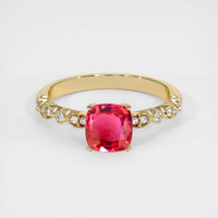 1.21 Ct. Sapphire Ring, 18K Yellow Gold 1