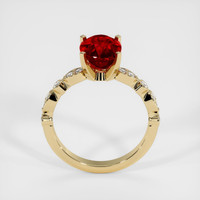 3.07 Ct. Ruby Ring, 18K Yellow Gold 3
