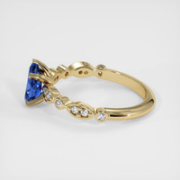 0.66 Ct. Sapphire Ring, 18K Yellow Gold 4