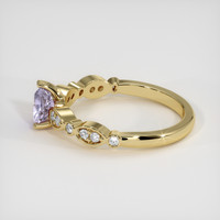 0.91 Ct. Purple Sapphire Ring, 18K Yellow Gold 4