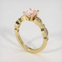 2.03 Ct. Pink Sapphire Ring, 18K Yellow Gold 2