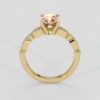 1.63 Ct. Padparadscha Sapphire Ring, 18K Yellow Gold 3
