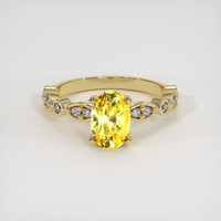 1.78 Ct. Sapphire Ring, 18K Yellow Gold 1