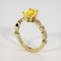 1.78 Ct. Yellow Sapphire Ring, 18K Yellow Gold 2