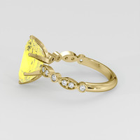 3.96 Ct. Yellow Sapphire Ring, 18K Yellow Gold 4
