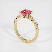 1.61 Ct. Sapphire Ring, 18K Yellow Gold 2