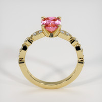 1.29 Ct. Padparadscha Sapphire Ring, 18K Yellow Gold 3