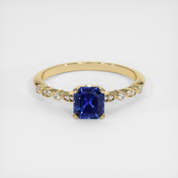 1.18 Ct. Sapphire Ring, 18K Yellow Gold 1