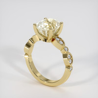 4.32 Ct. Yellow Sapphire Ring, 18K Yellow Gold 2