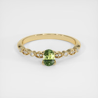 0.38 Ct. Bi Color Sapphire Ring, 18K Yellow Gold 1