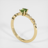 0.38 Ct. Bi Color Sapphire Ring, 18K Yellow Gold 2