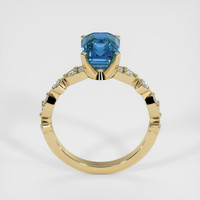 2.93 Ct. Sapphire Ring, 18K Yellow Gold 3