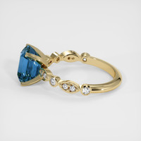 2.93 Ct. Sapphire Ring, 18K Yellow Gold 4