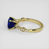 4.23 Ct. Blue Sapphire Ring, 18K Yellow Gold 4