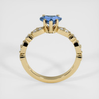 0.64 Ct. Sapphire Ring, 18K Yellow Gold 3